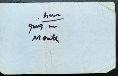 Ashberry took Warhol card