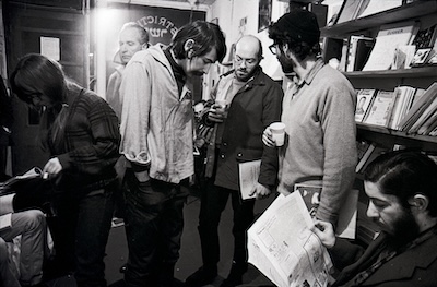 Peter Stampfel, Allen Katzman, Tuli Kupferberg and others at the Peace Eye Books opening, 1965 Peter Stampfel, Allen Katzman, Tuli Kupferberg and others at the Peace Eye Books opening, 1965
