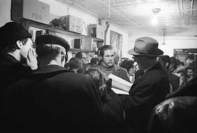 William S Burroughs at Peace Eye Books opening, 1965 William S Burroughs at Peace Eye Books opening, 1965